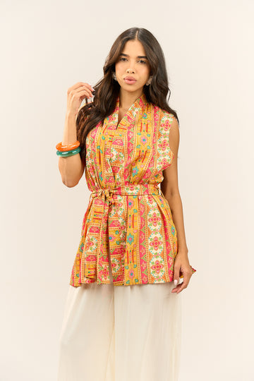 Pink Boho Vest