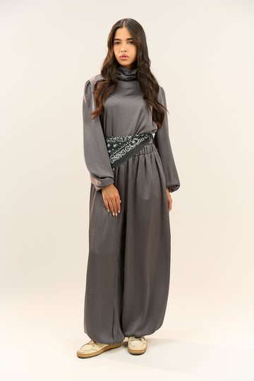 Charcoal Set with Bandana Belt