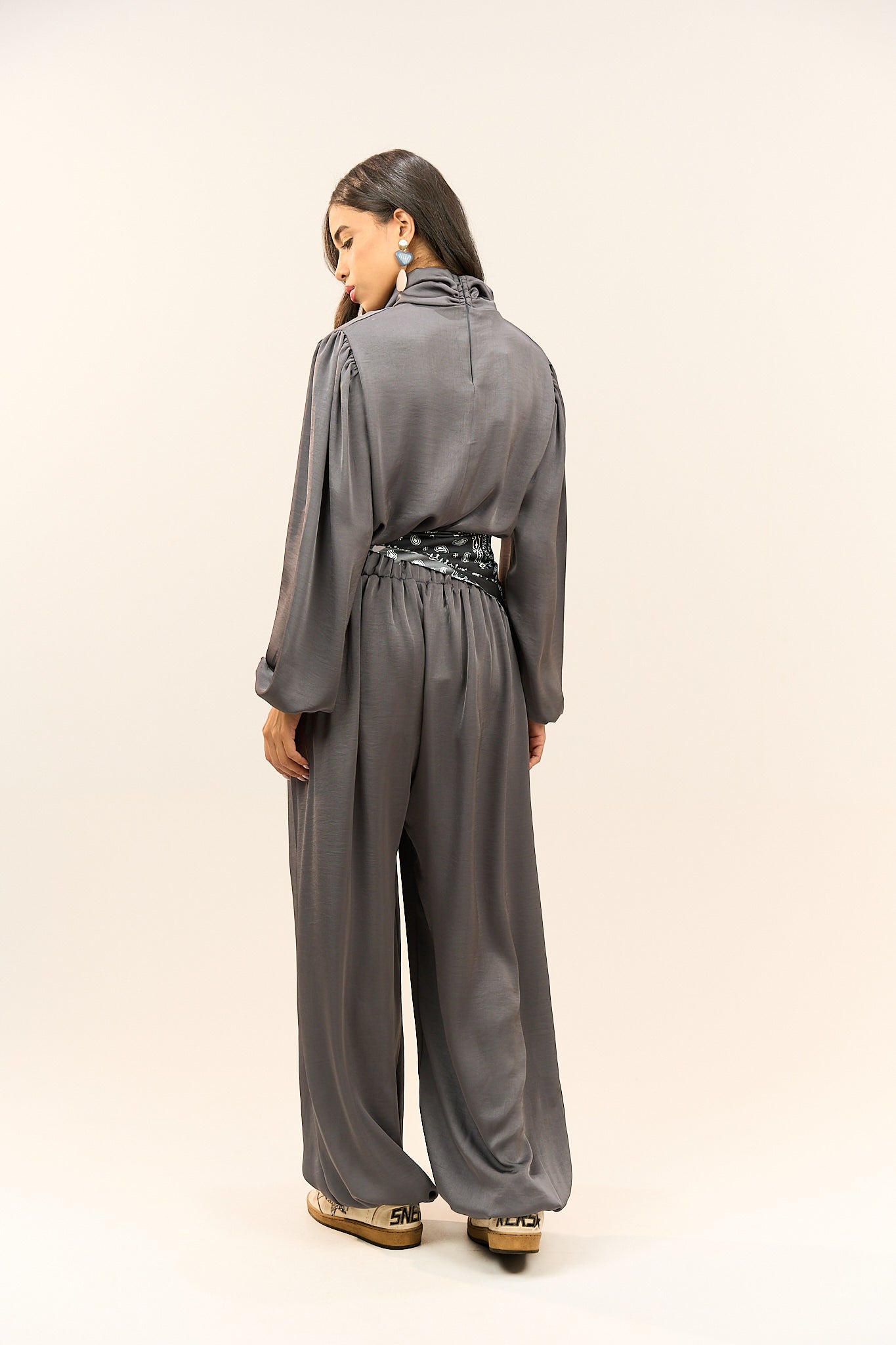 Charcoal Set with Bandana Belt