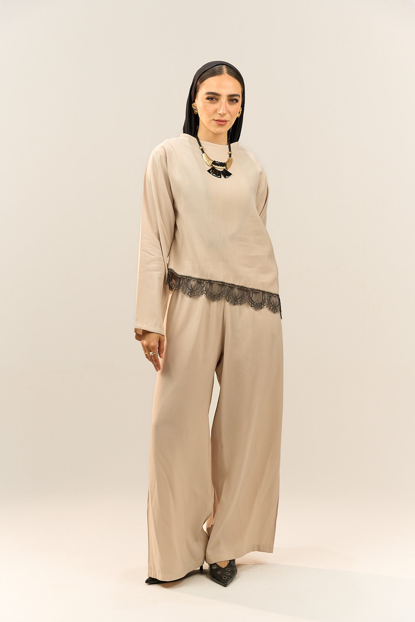 Lace-Edge Top