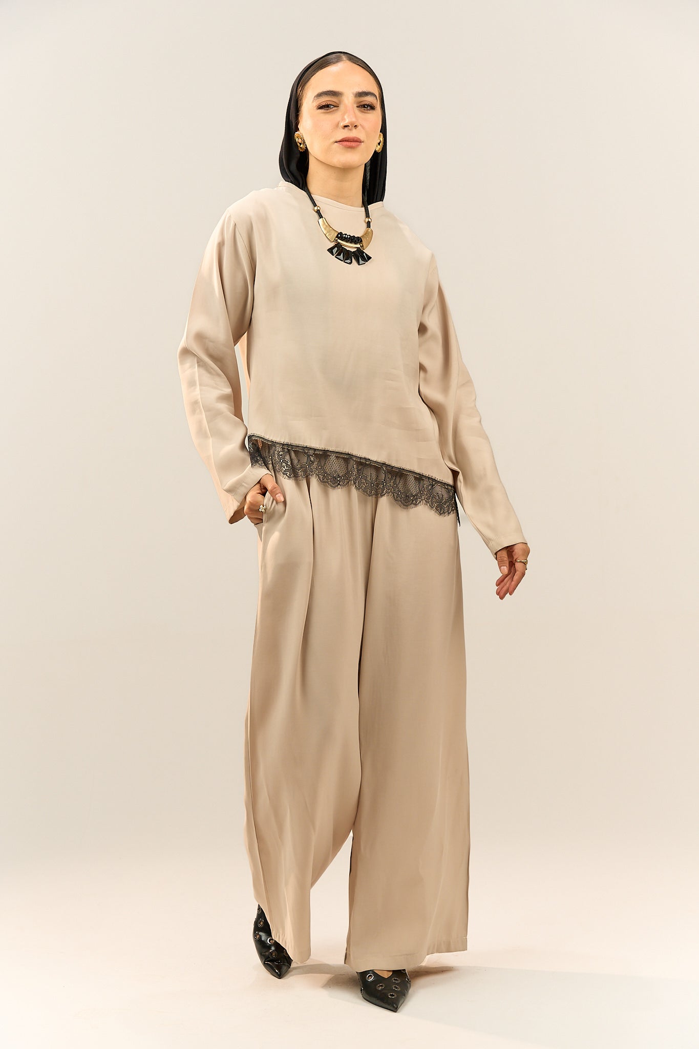 Lace-Edge Top