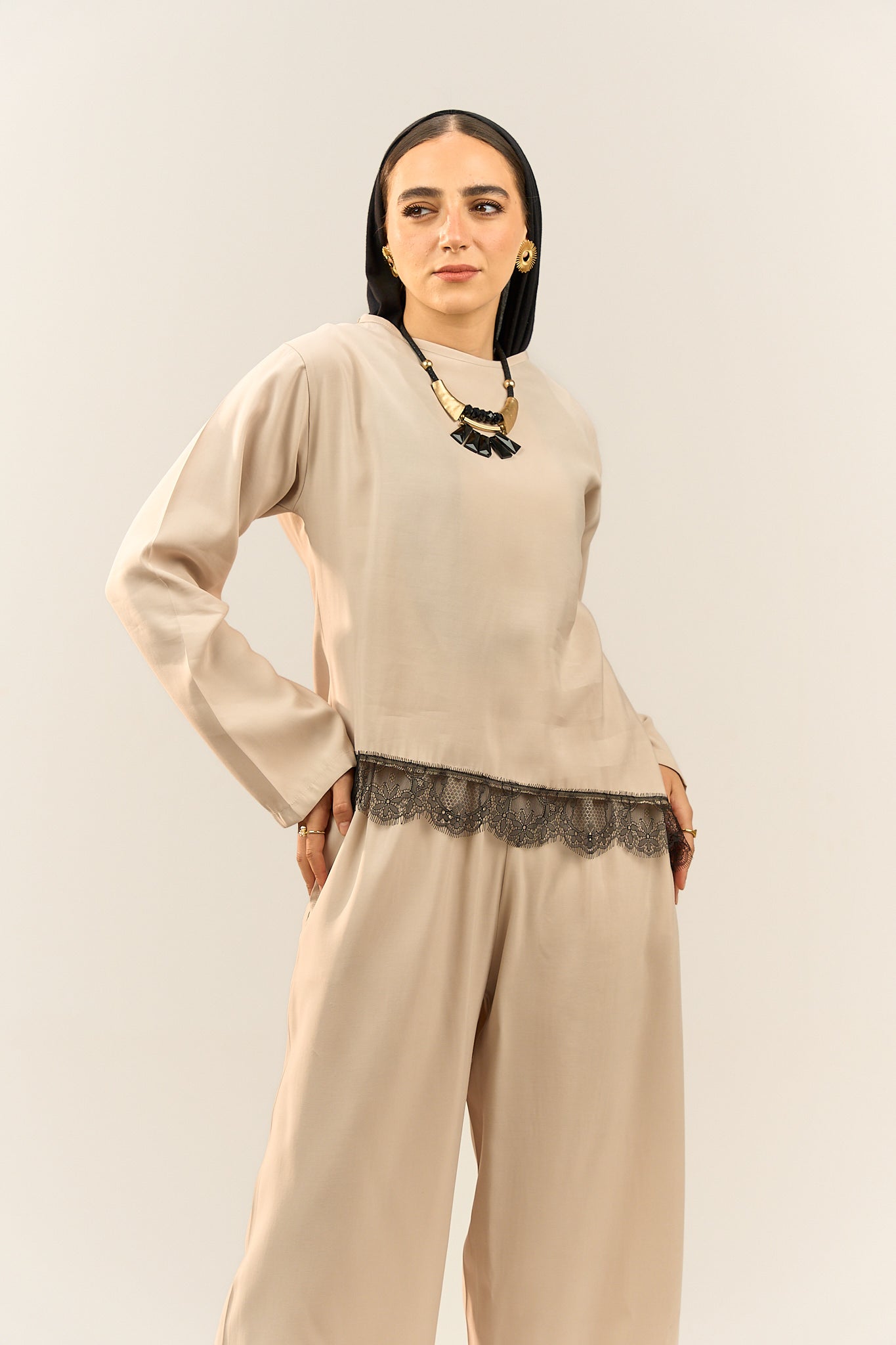 Lace-Edge Top