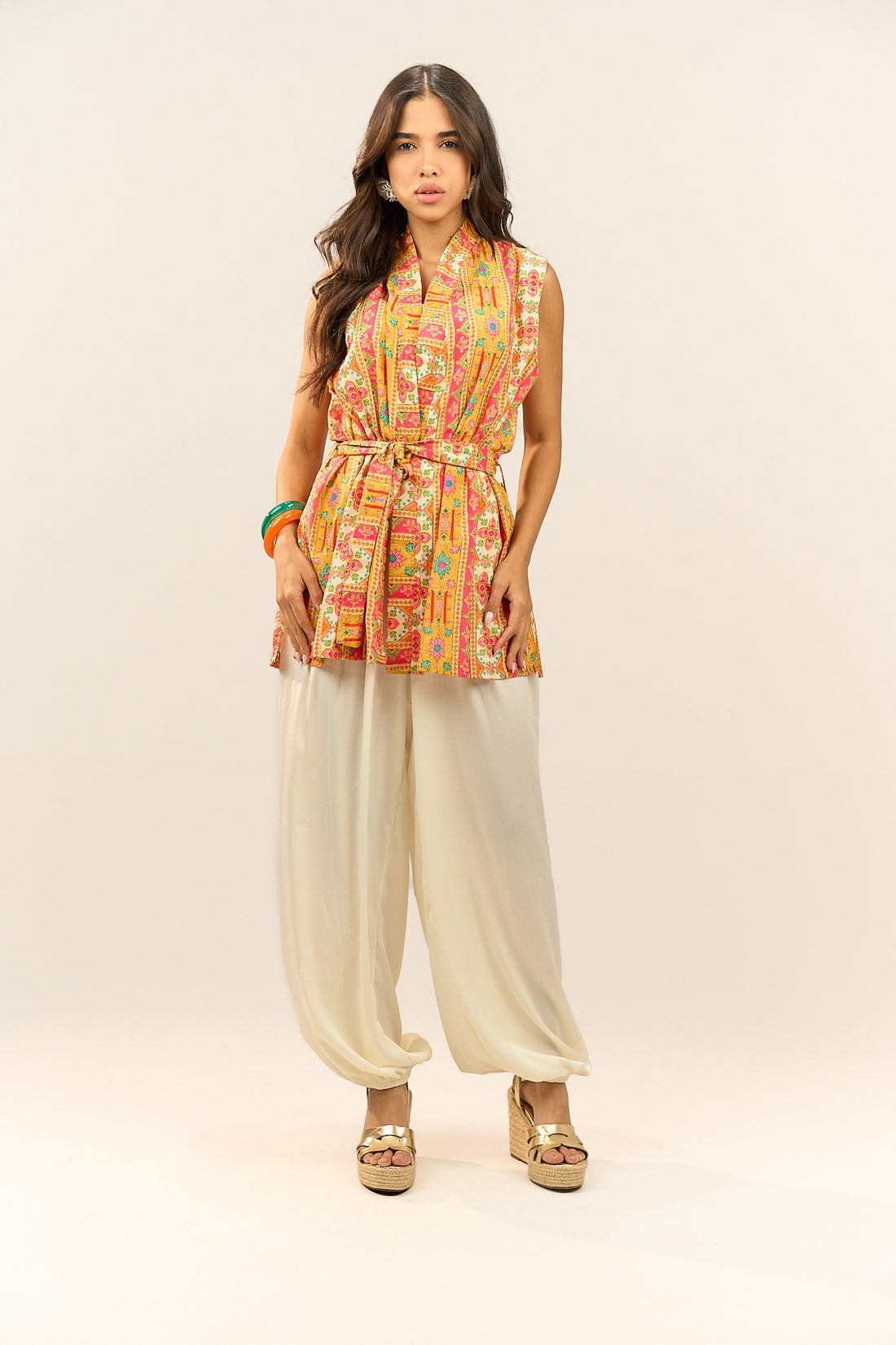 Bright Belted Vest