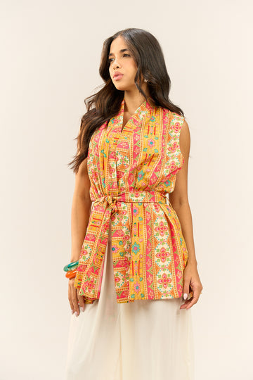 Bright Belted Vest