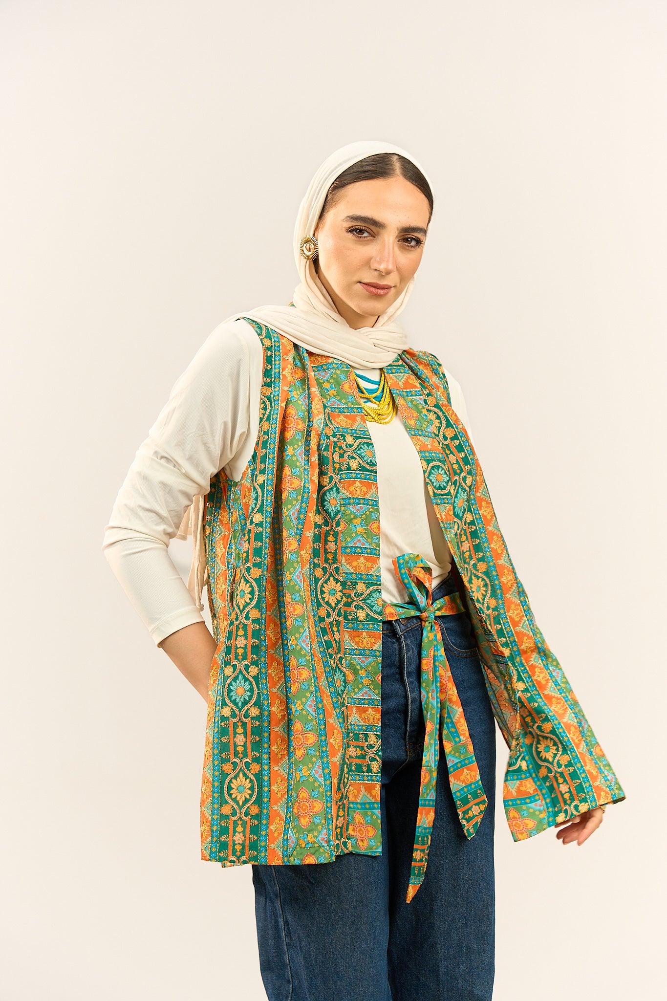 Bright Belted Vest