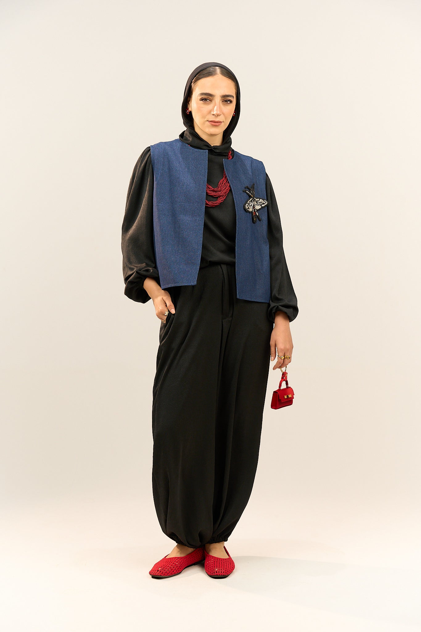 Blue Denim-Style Vest