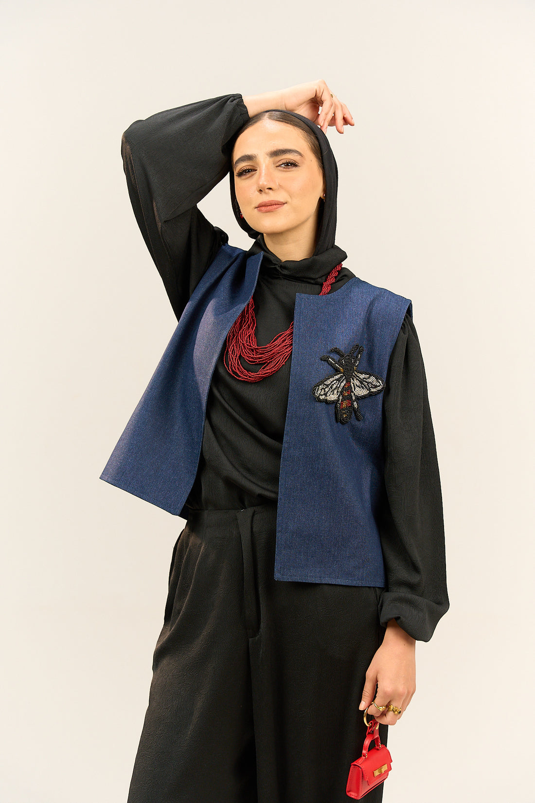 Blue Denim-Style Vest