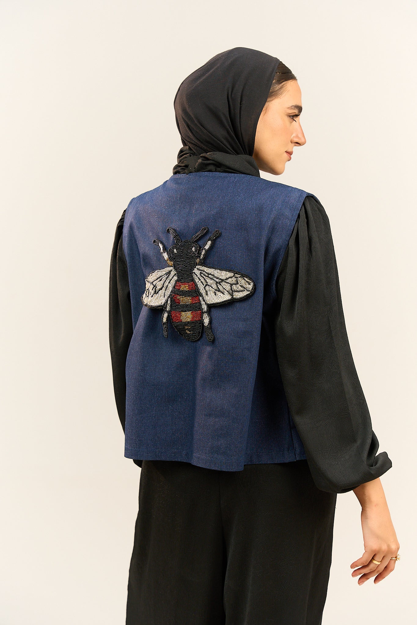 Blue Denim-Style Vest