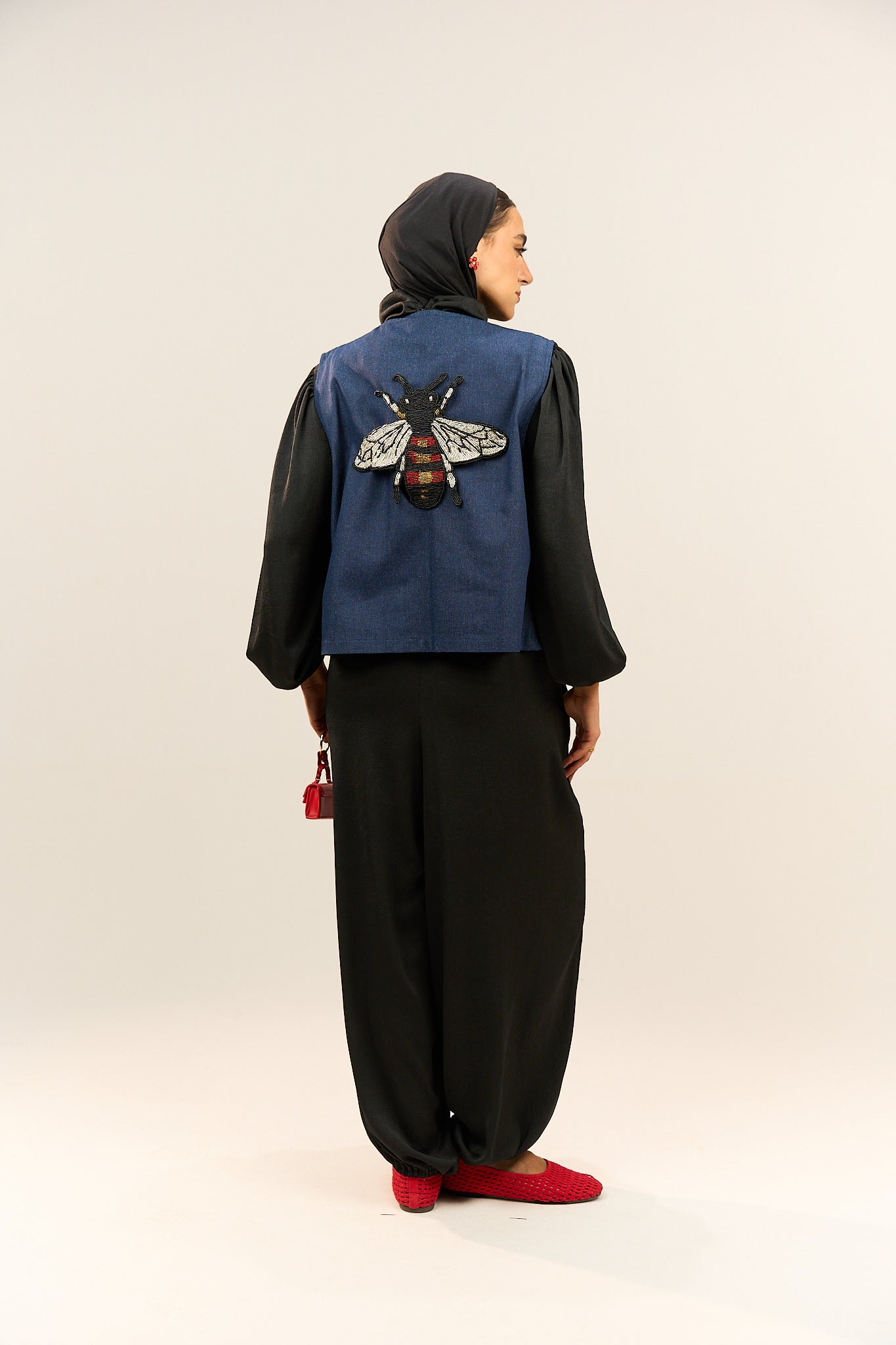 Blue Denim-Style Vest
