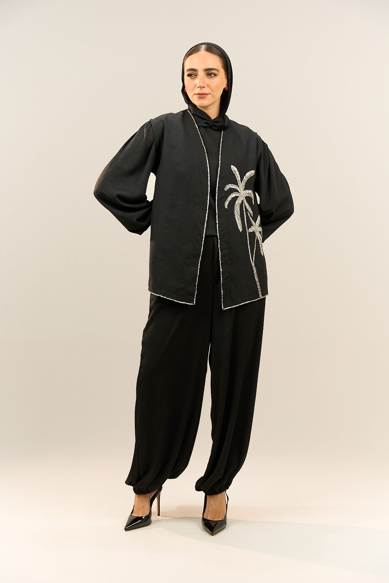 Black Palm Tree Jacket