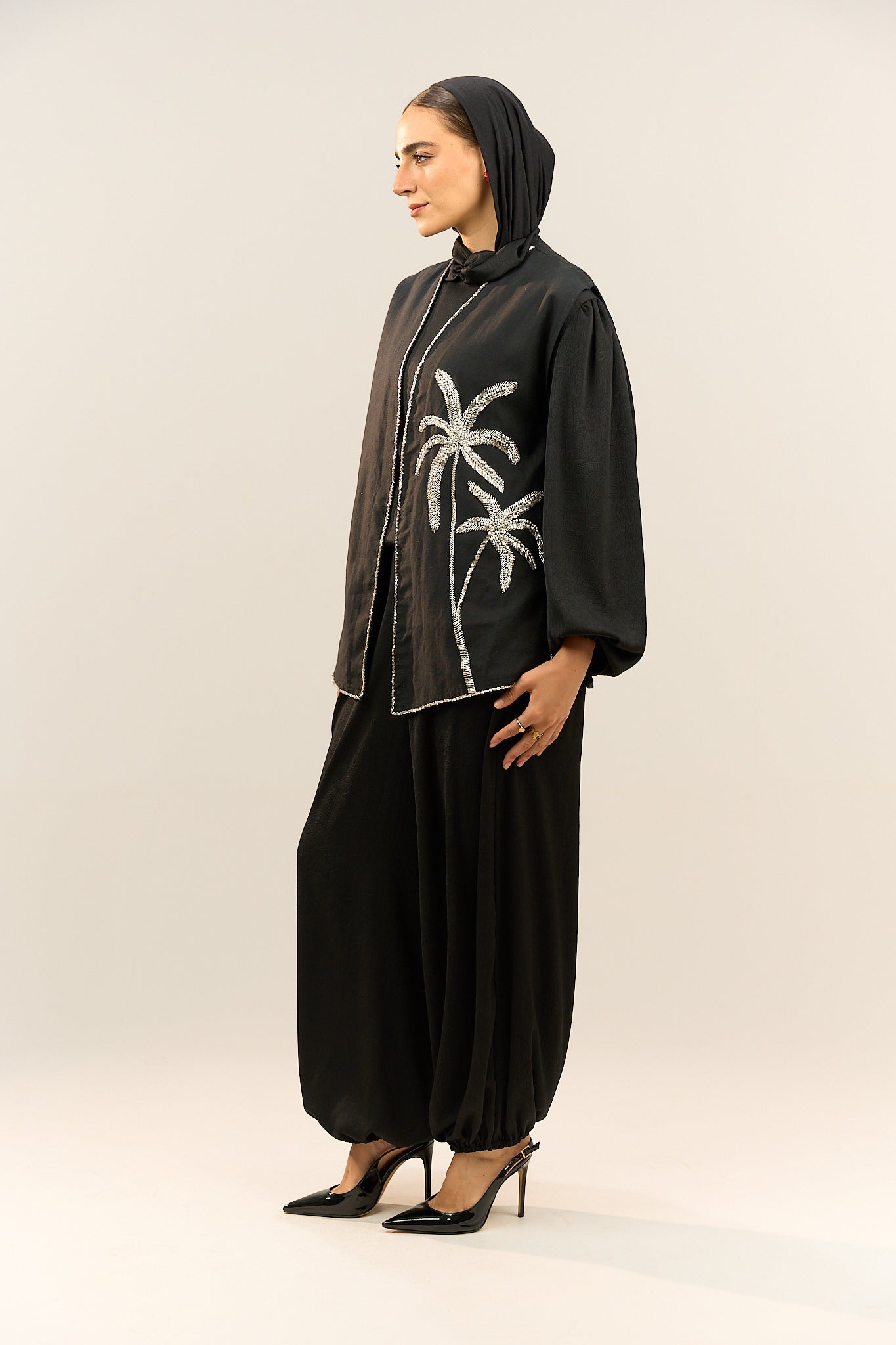 Black Palm Tree Jacket
