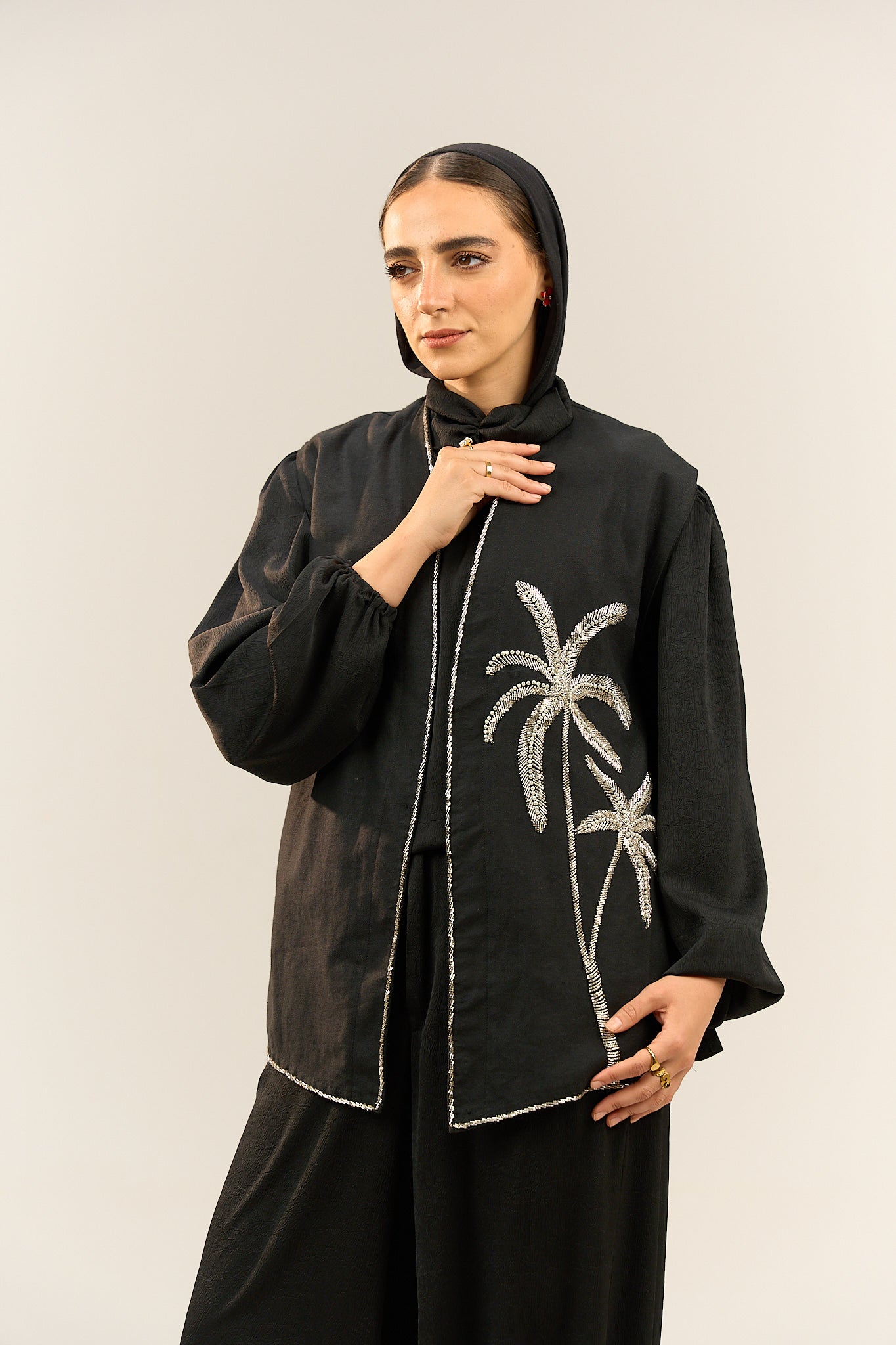 Black Palm Tree Jacket
