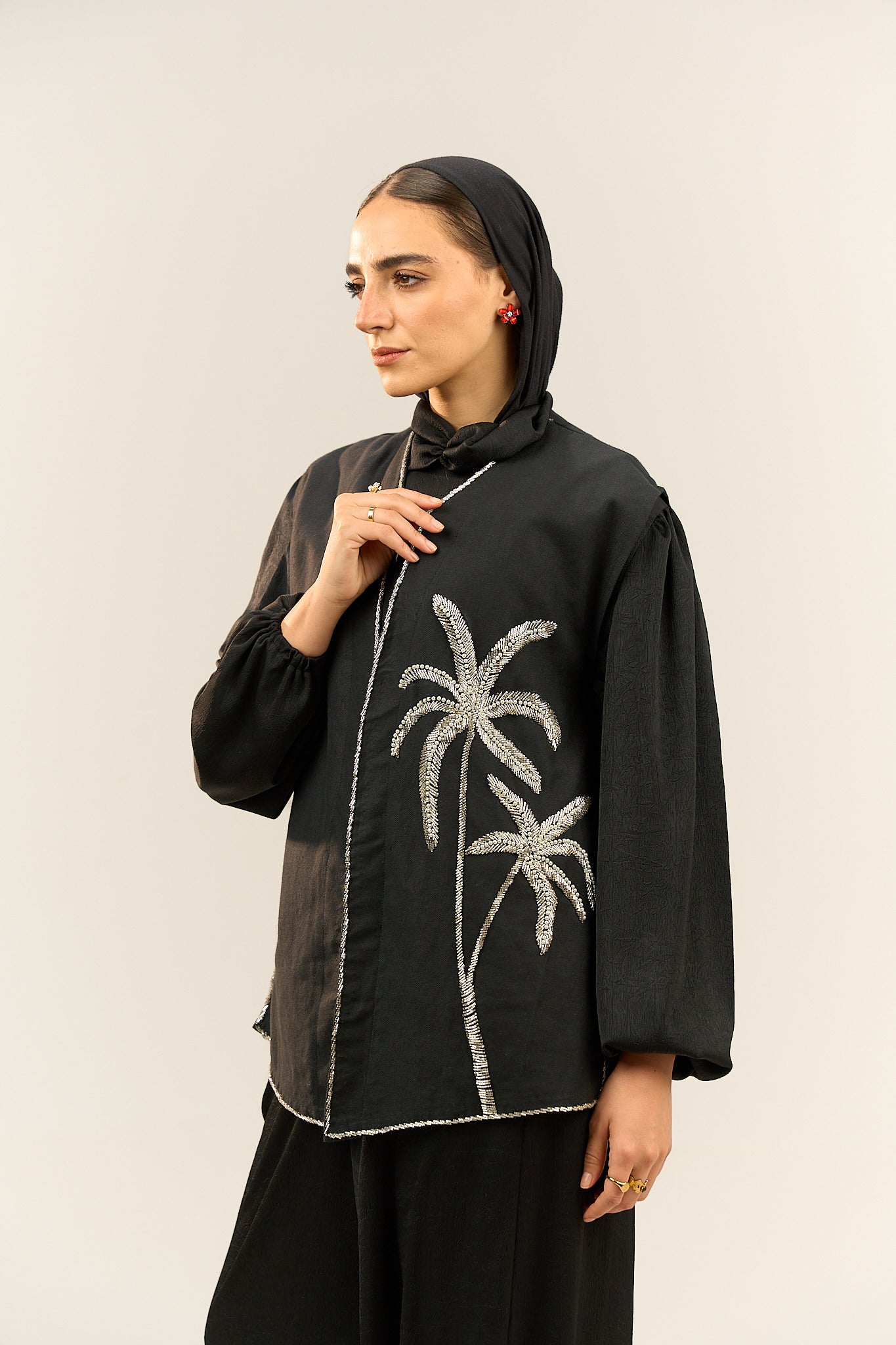 Black Palm Tree Jacket