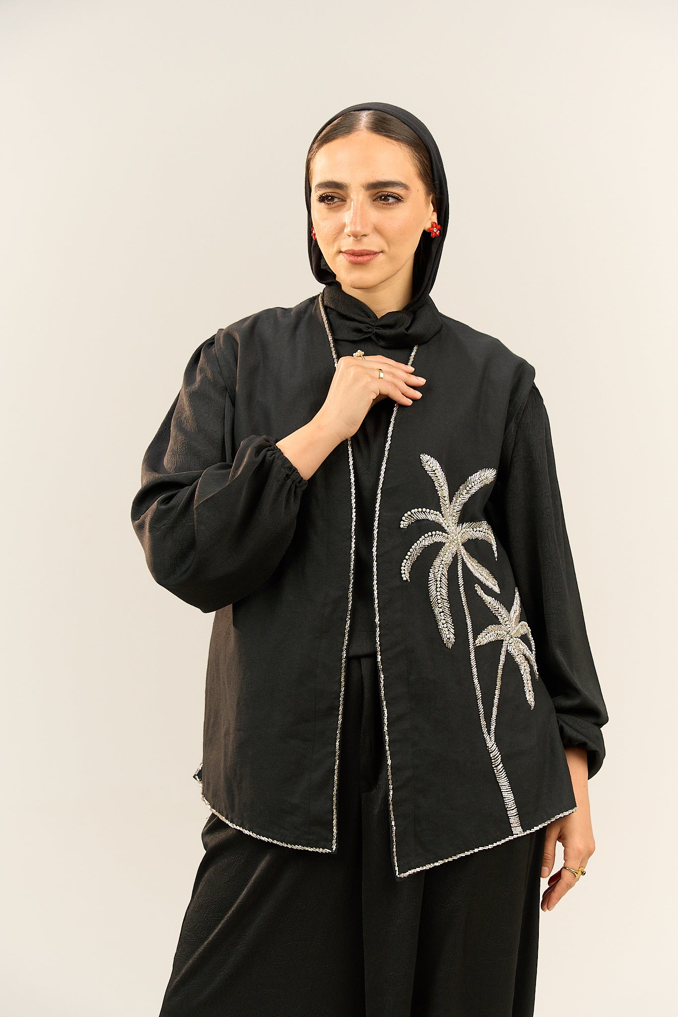 Black Palm Tree Jacket