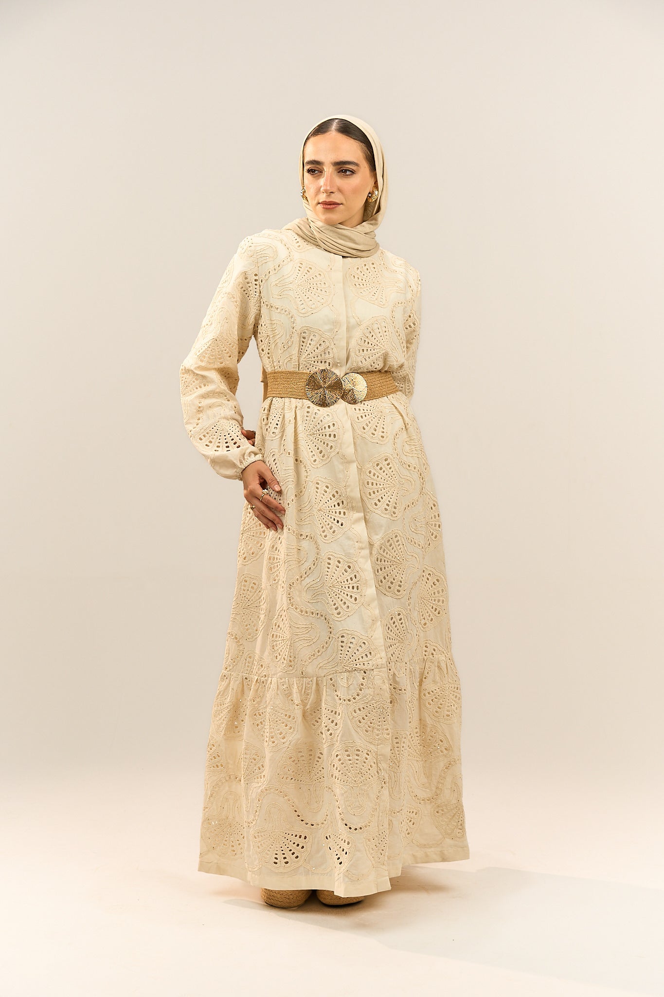 Embroidered Maxi Dress