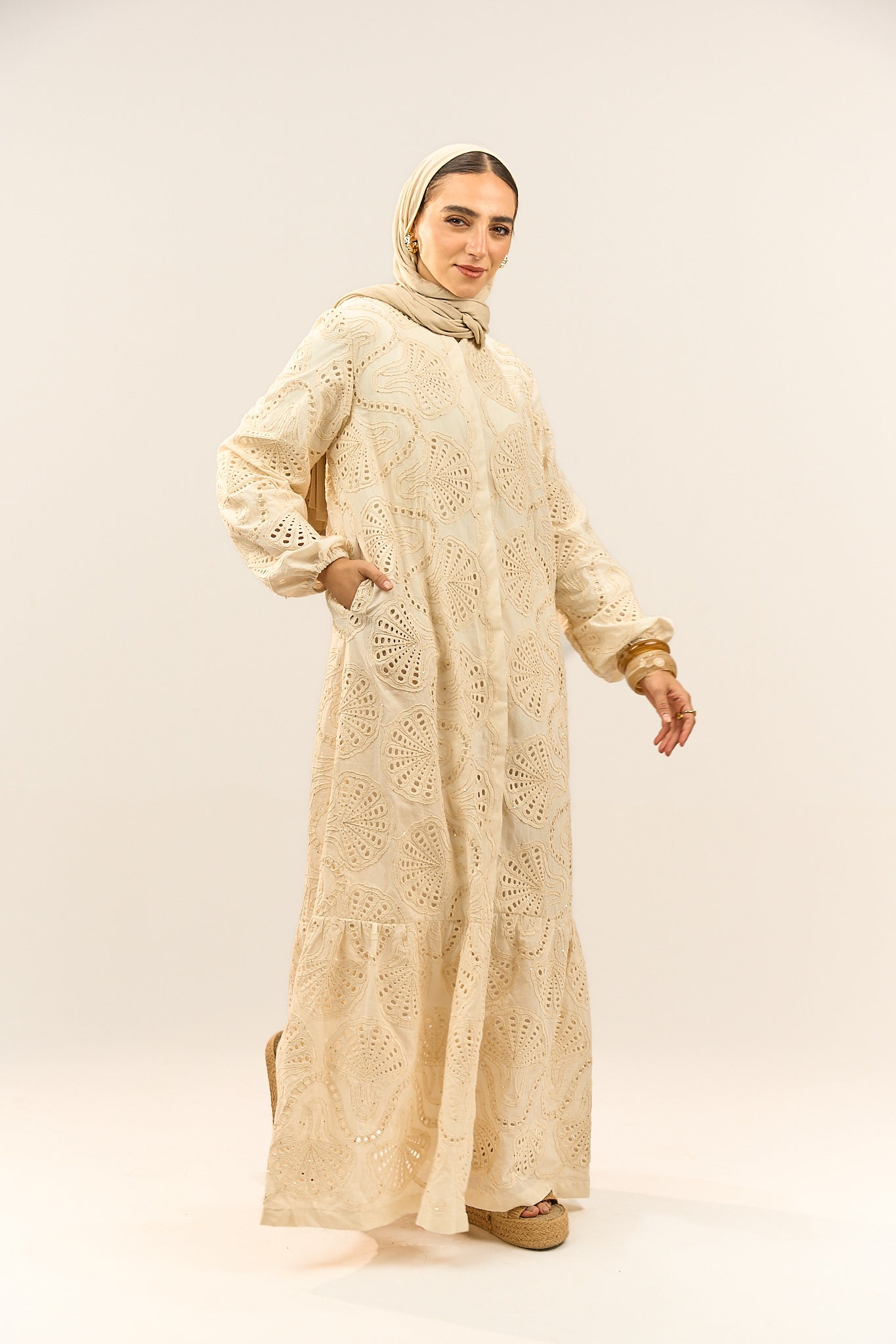 Embroidered Maxi Dress