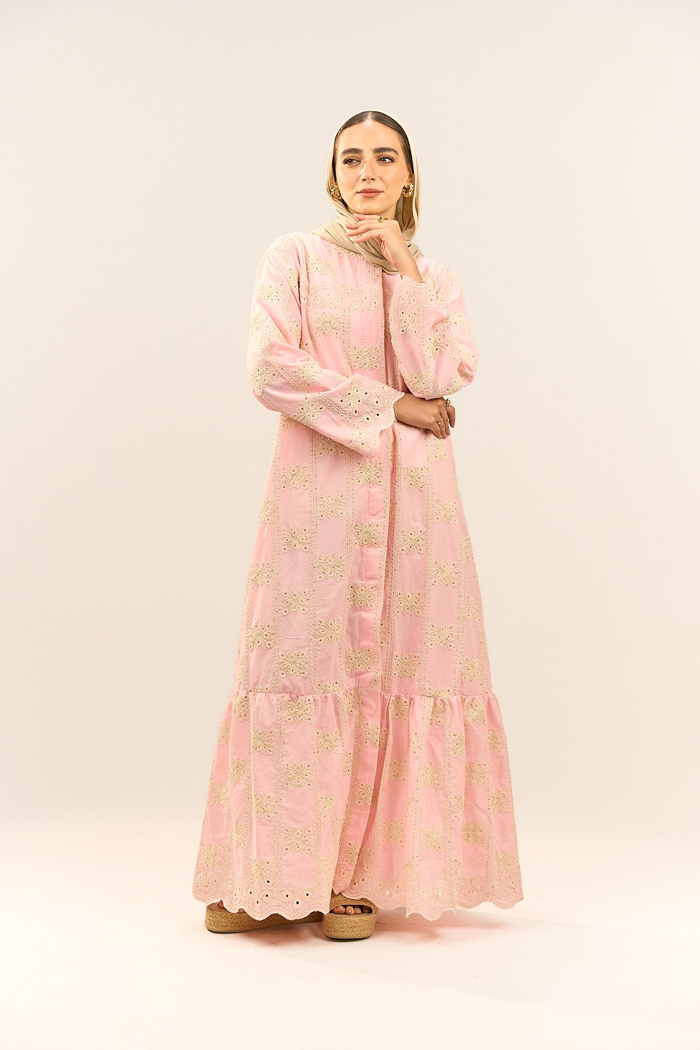 Embroidered Maxi Dress