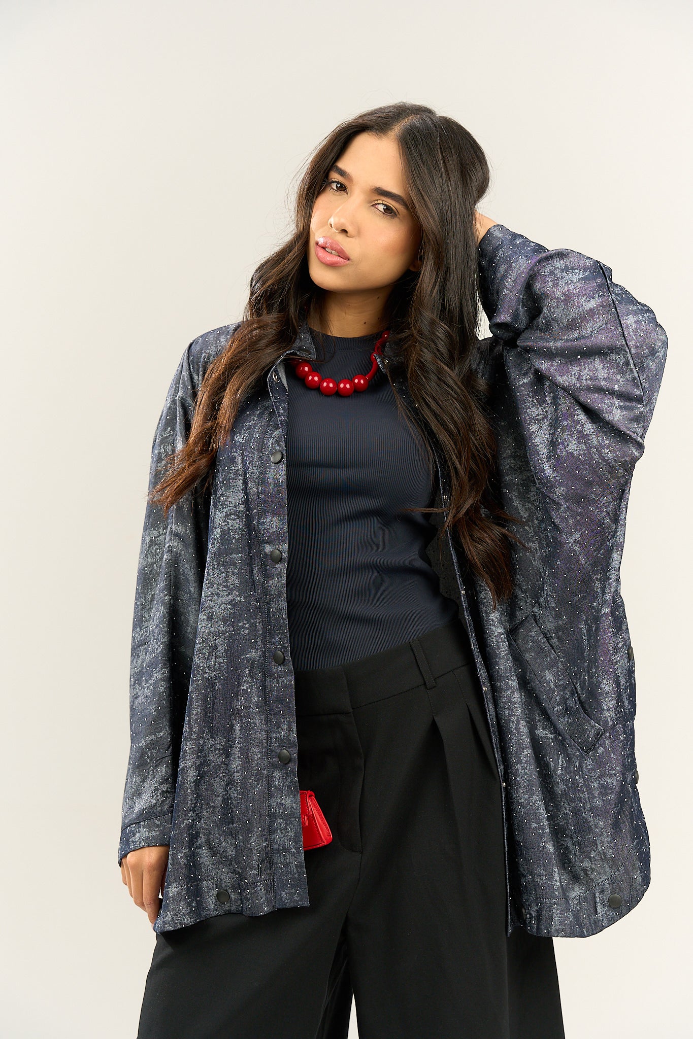 Sparkling Oversized Shirt
