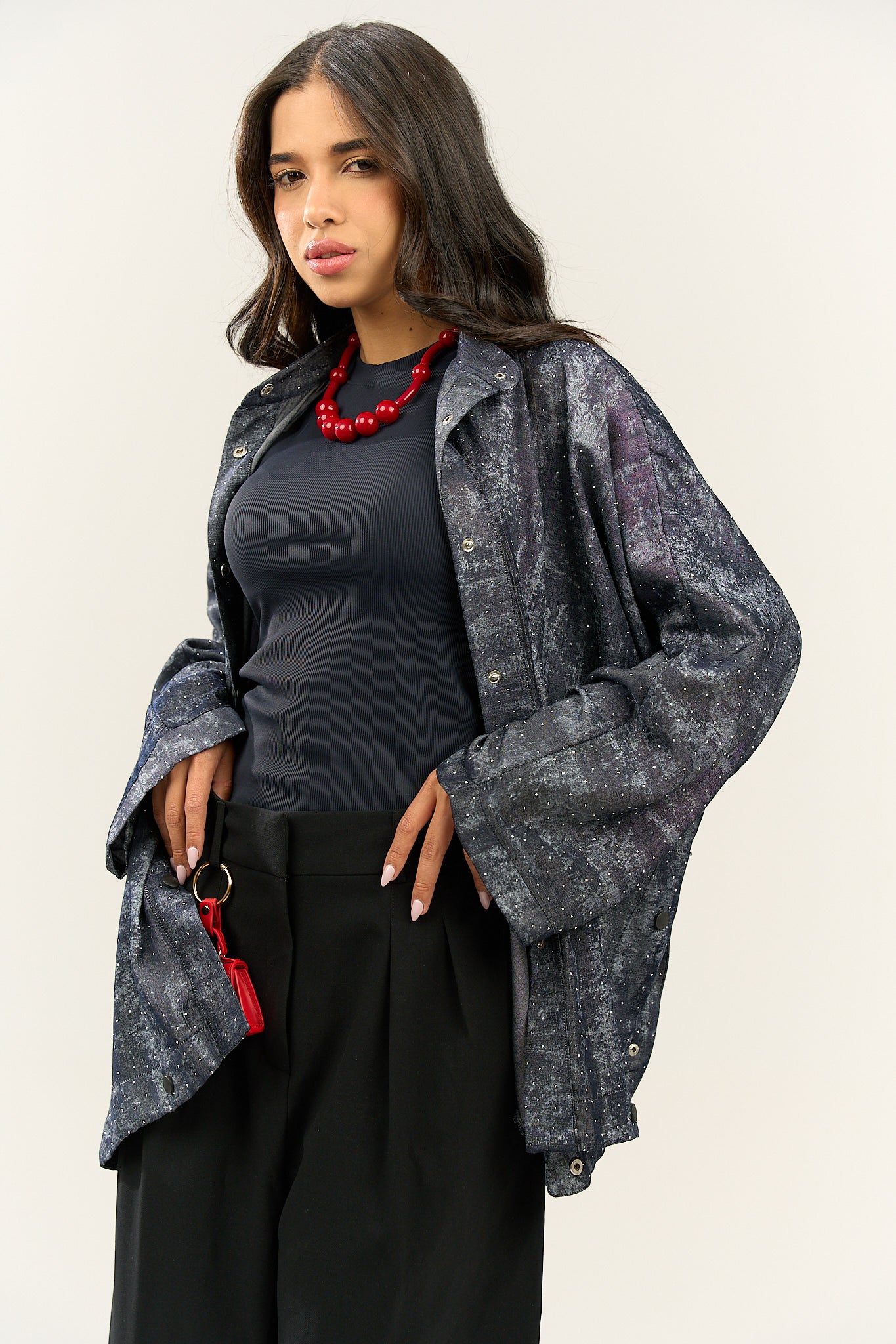 Sparkling Oversized Shirt
