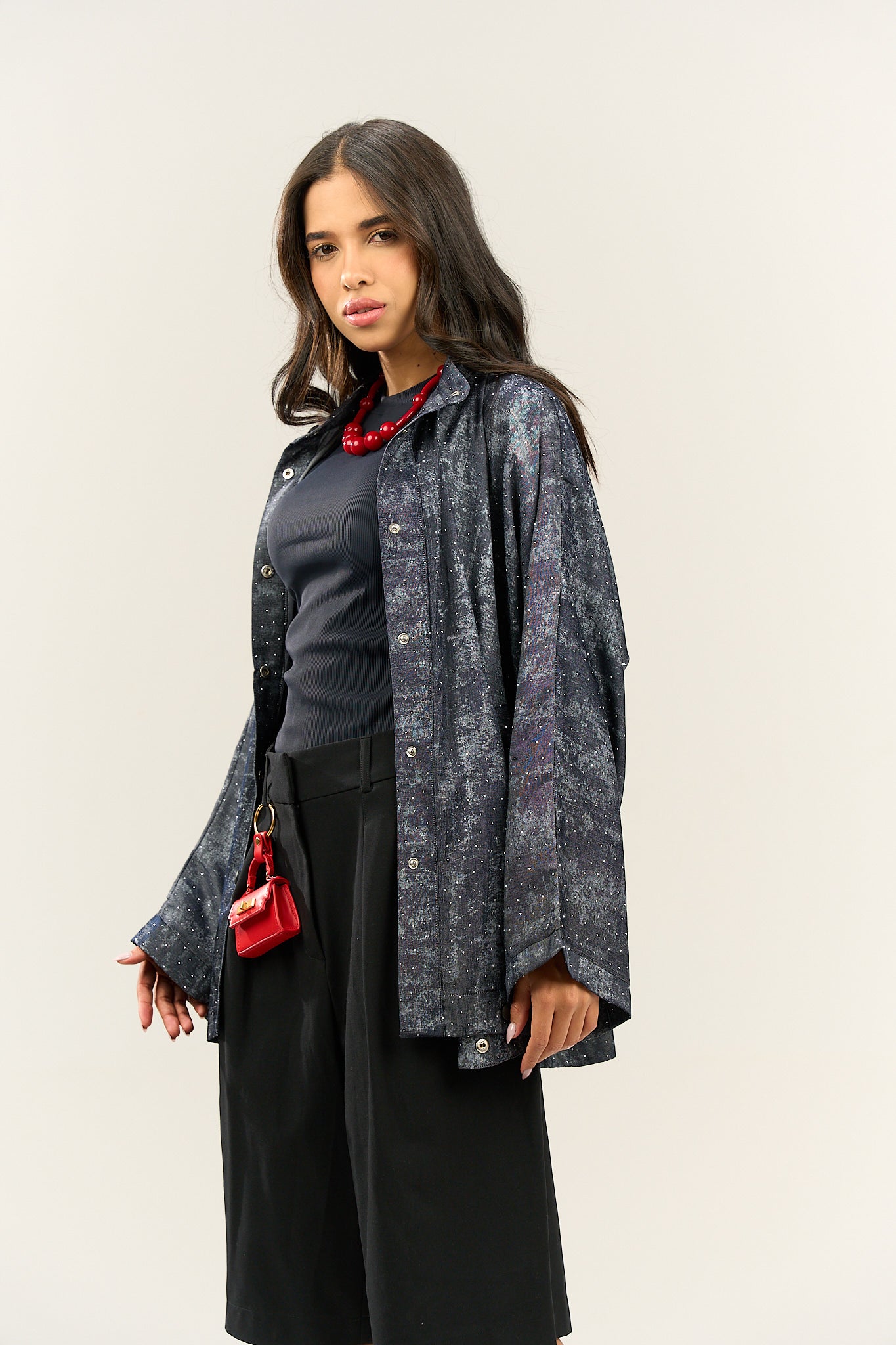 Sparkling Oversized Shirt