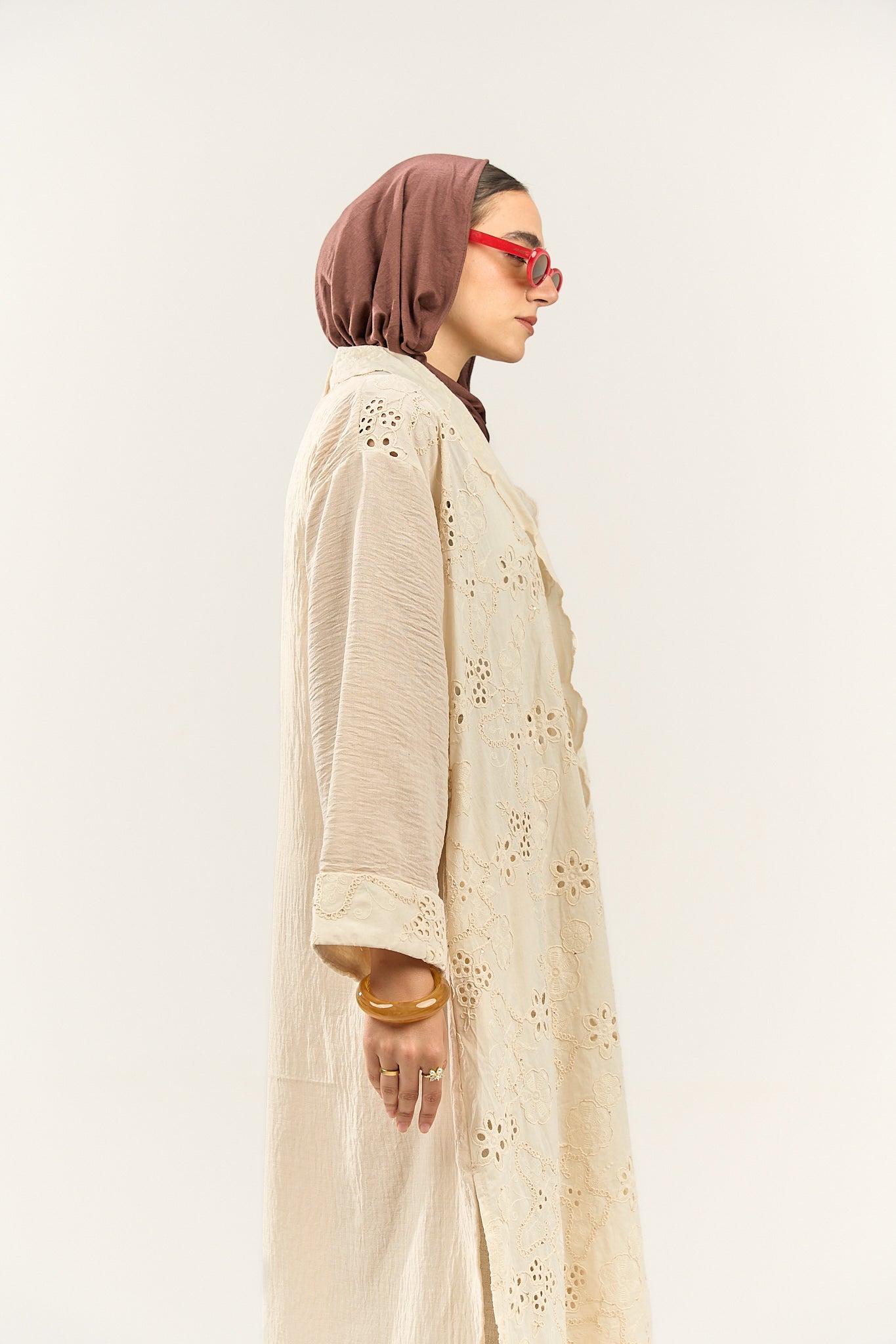 Cream Floral Cardigan